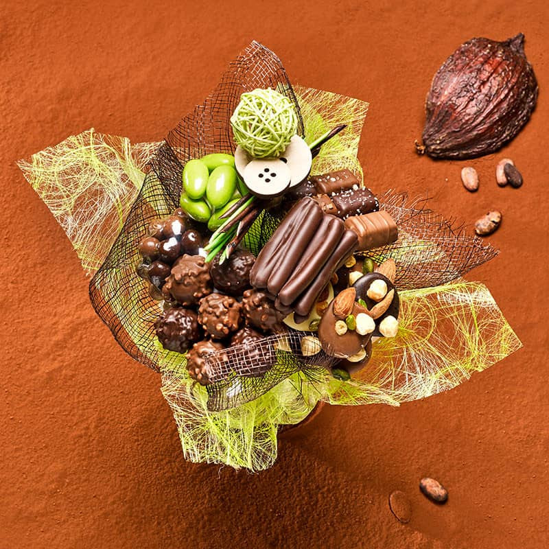 Un bouquet en chocolats original! Un grand merci chez farandolechocolats.fr