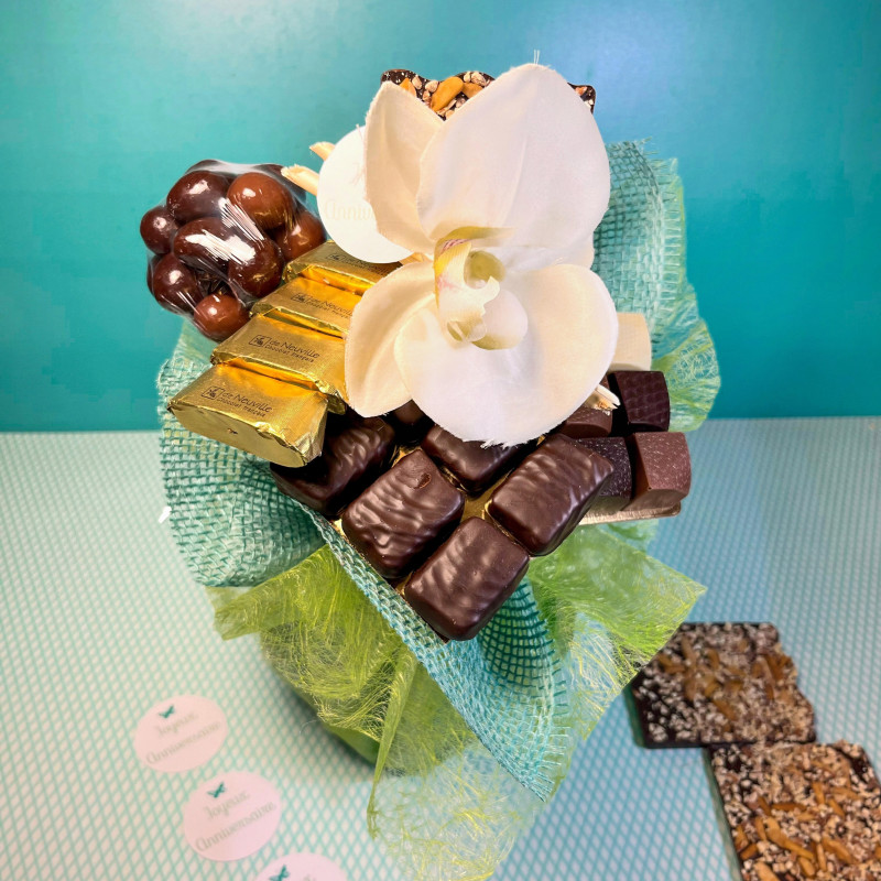 Bouquets de fleurs en chocolats : bouquet anniversaire original