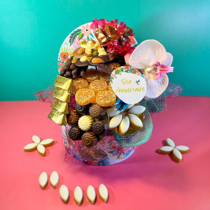 Bouquet bonbons et chocolats, Un délicieux bouquet de bonbo…