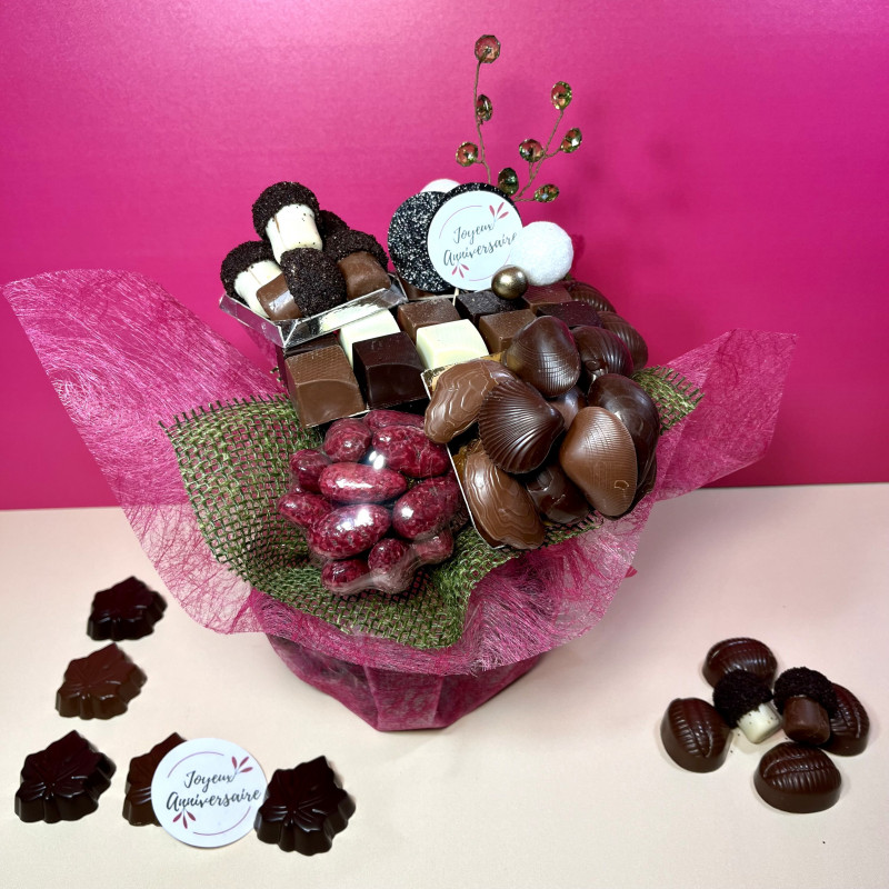 Bouquet de chocolat  Bouquet de chocolats, Cadeau chocolat